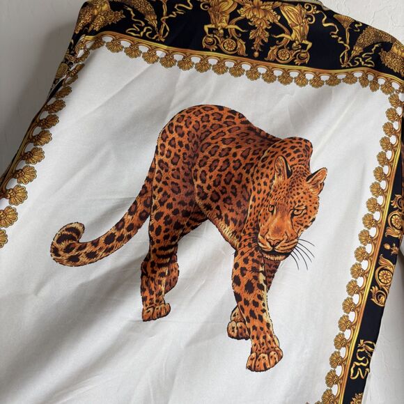 Versace Tiger Print Silk Shirt - Picture 7 of 9
